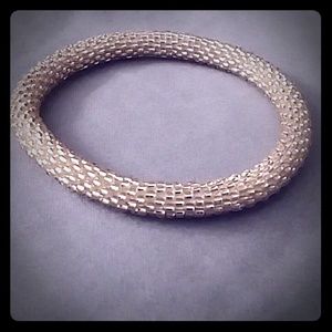 Hand crocheted roll on bracelet